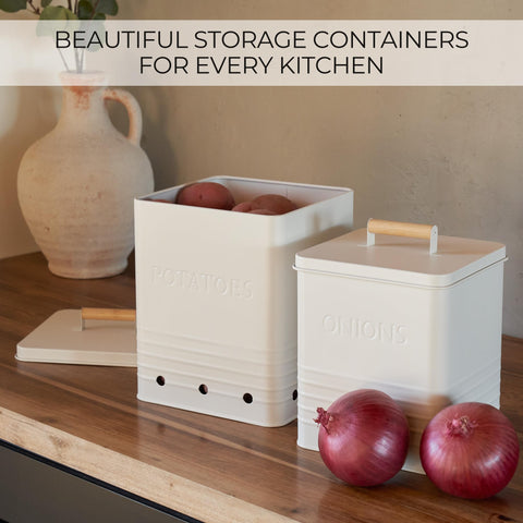 ZICOTO vented metal container closeup highlights airflow for longer-lasting produce.