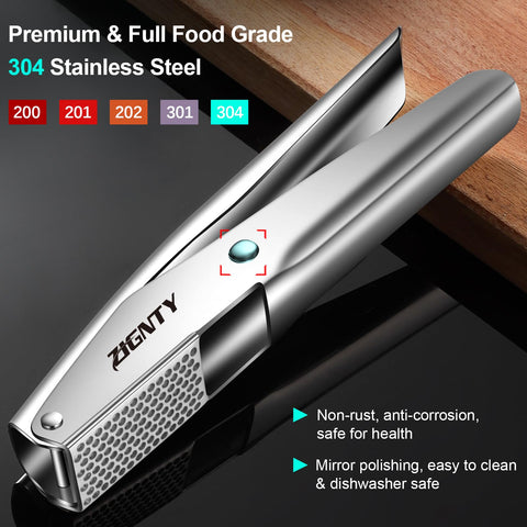 ZIGNTY silicone garlic peeler for quick, peeling-free prep.