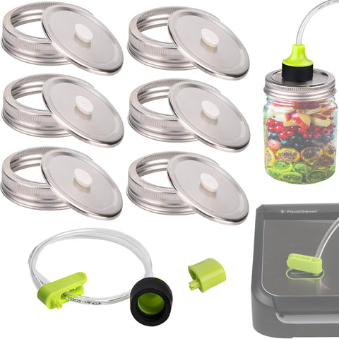 ziHenryDa vacuum seal lids for mason jars provide airtight storage and easy sealing