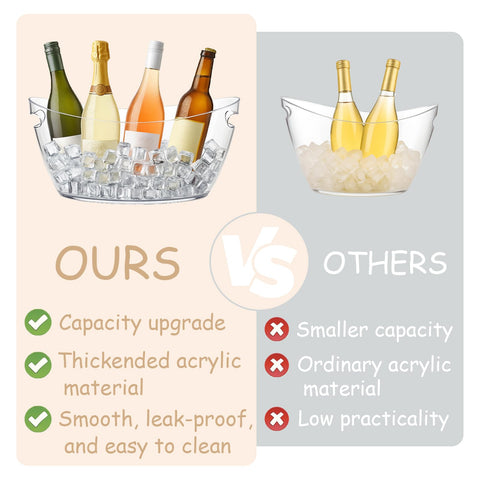 ZILAMGOO leak-resistant ice bucket stays clean and drip-free.