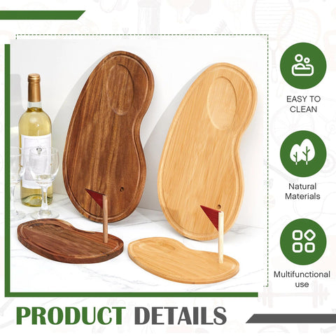 Ziliny bamboo charcuterie board sturdy and moisture resistant