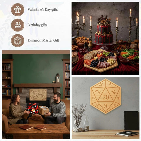 Ziliny D20 board ideal for Christmas parties and game nights.