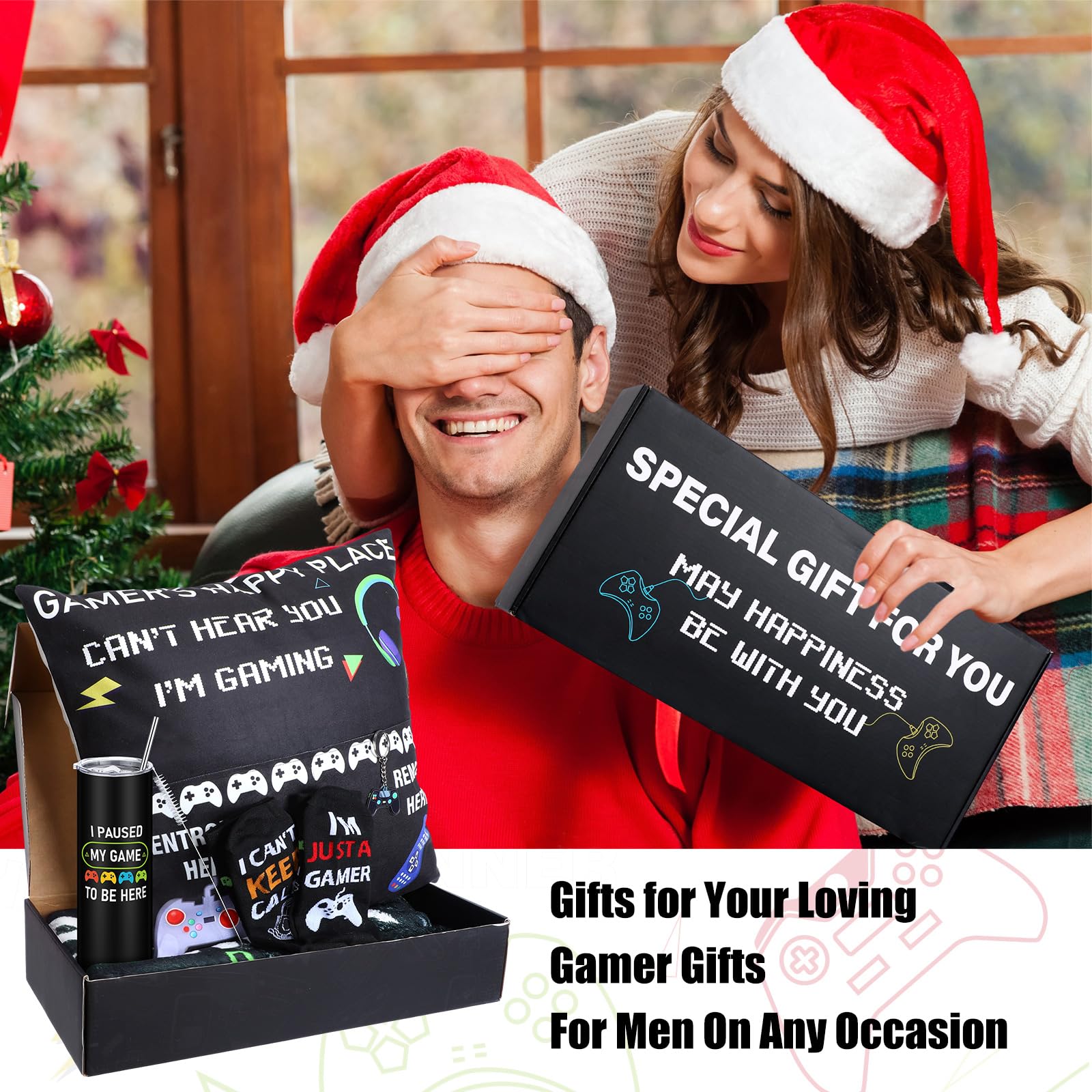 Ziliny gaming gift box keeps all items organized and ready to gift