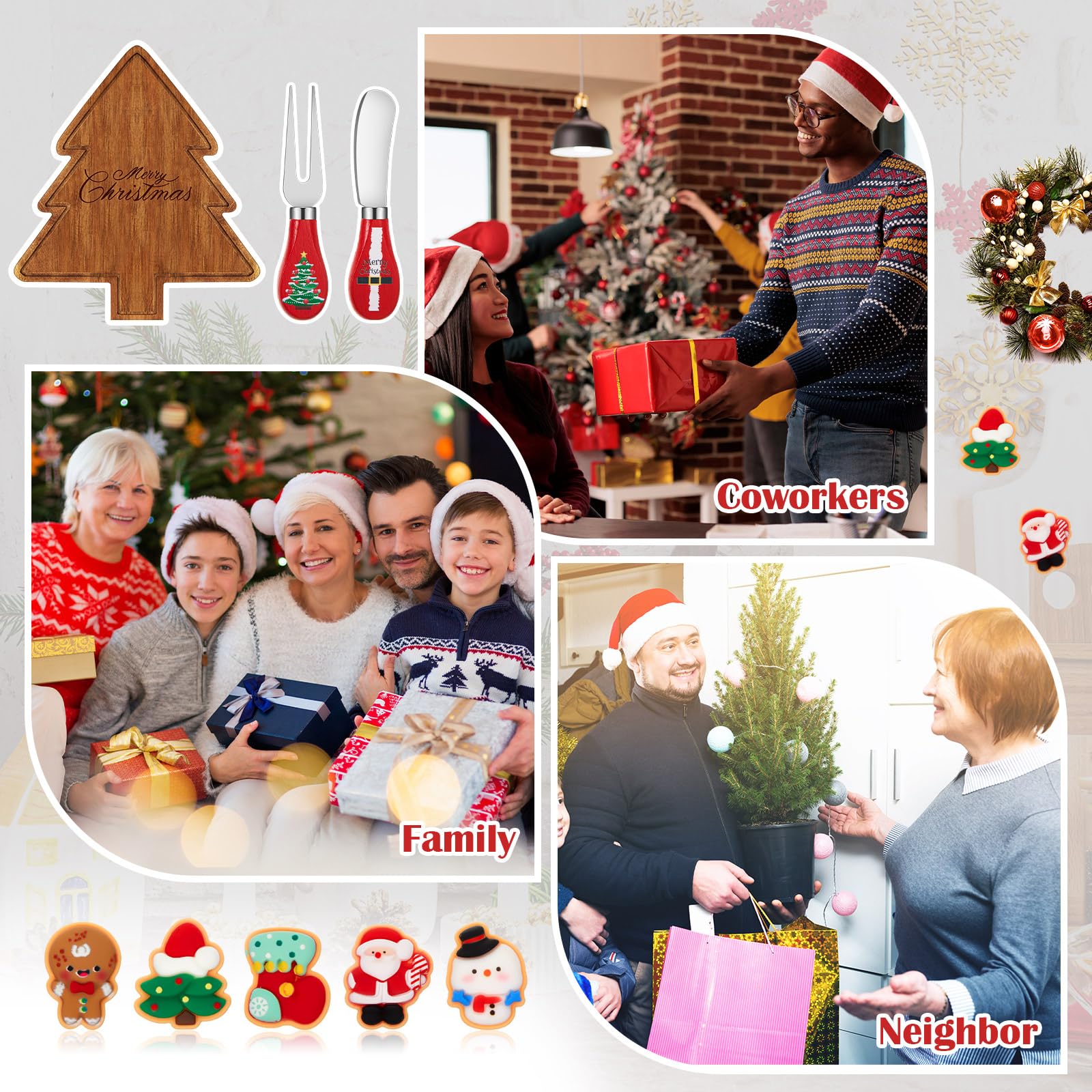 Ziliny labels and toys add charming finishing touches to the holiday setup