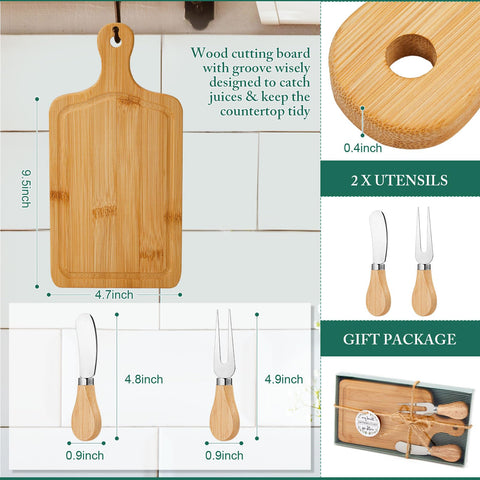 Ziliny knife and fork set in bamboo complements the boards with sustainable design.