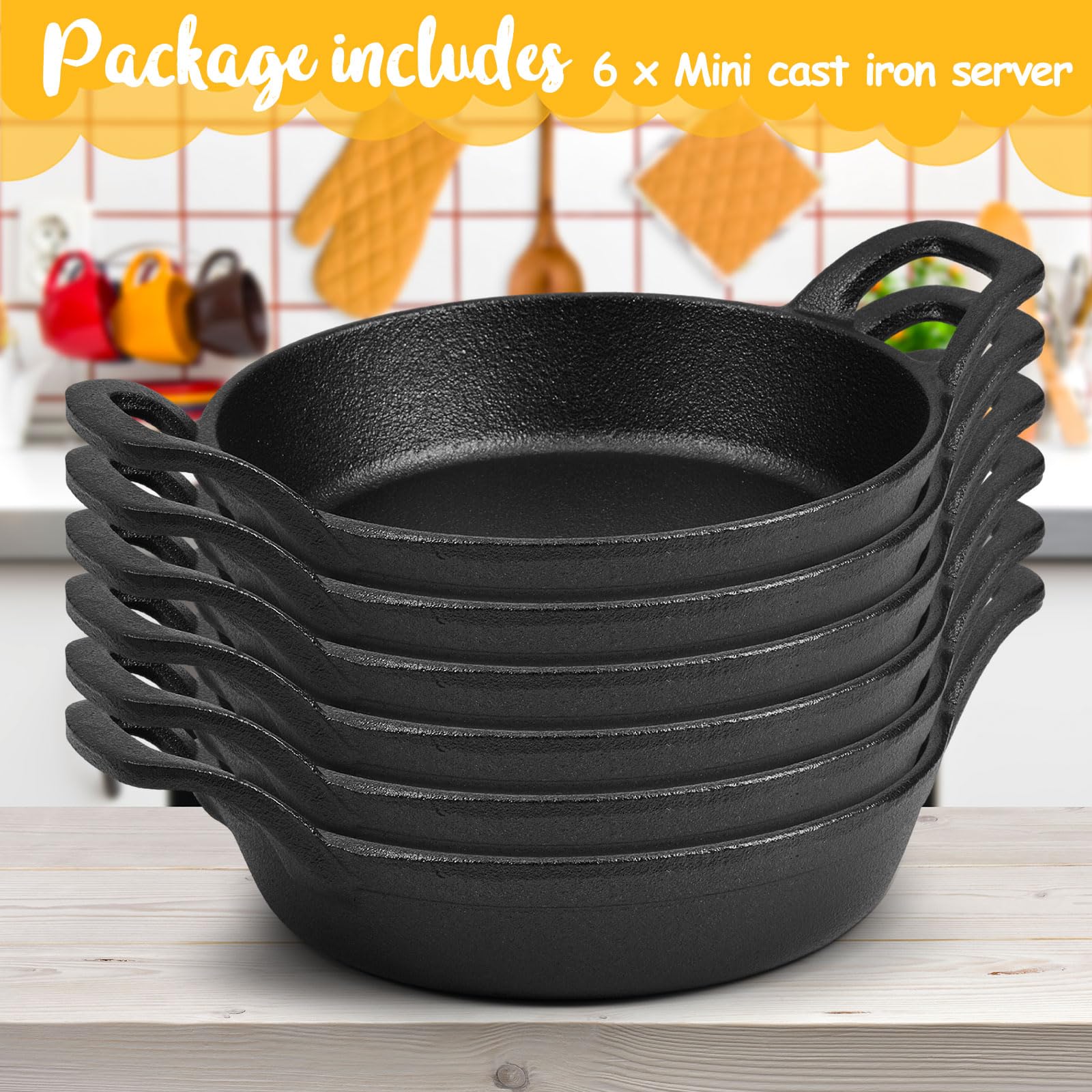 Ziliny mini cast iron skillet oven-safe setup for versatile cooking