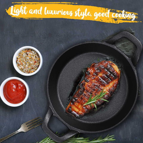 Ziliny mini cast iron skillet stack and store neatly