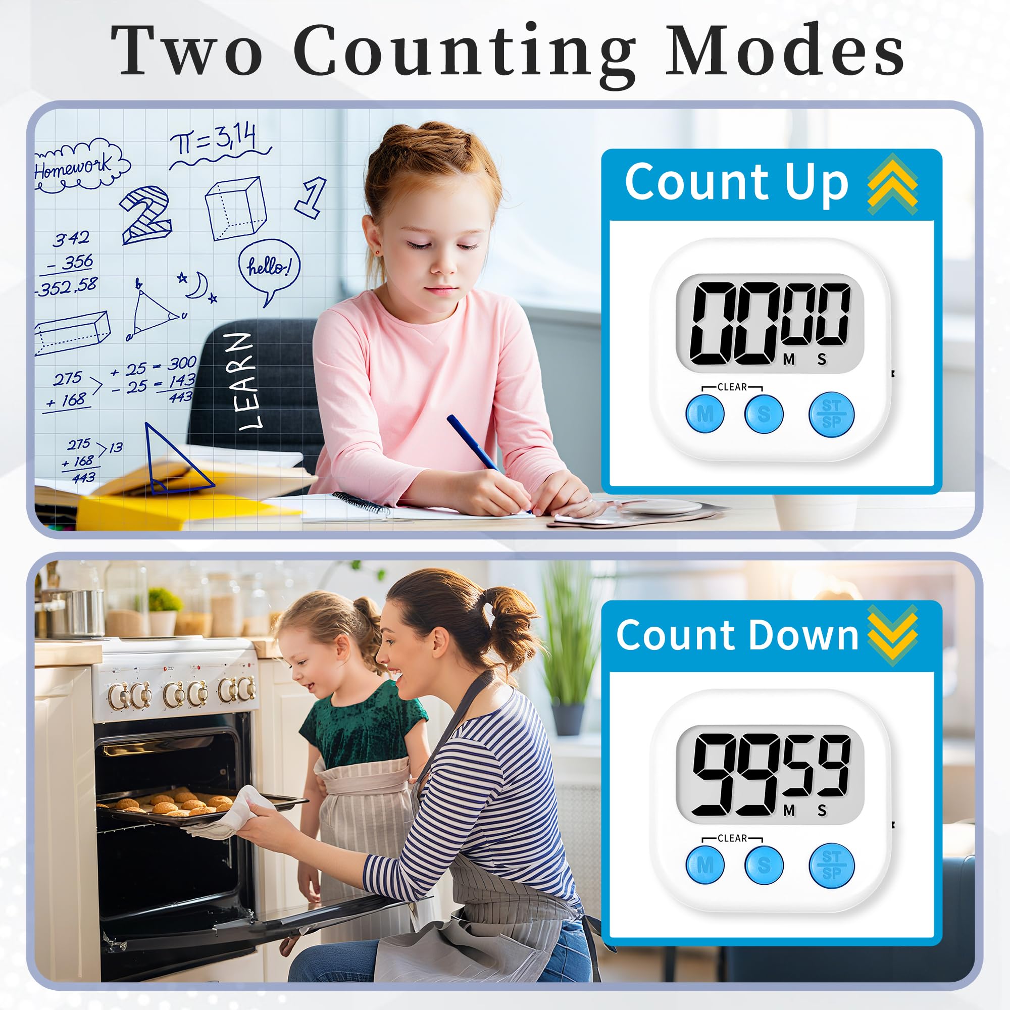 ZILLEEN classroom timers with color coding for task separation.