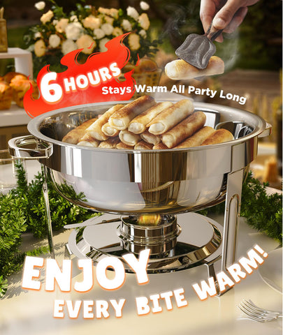 ZILODE chafing dish integrated stand enables quick setup