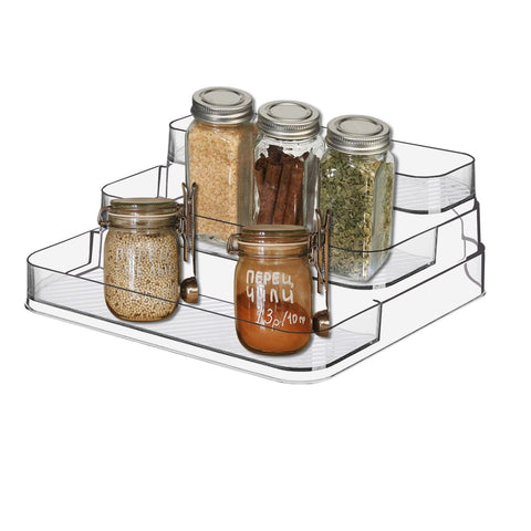 Zilphoba no-assembly acrylic organizer keeps countertops tidy with effortless setup.