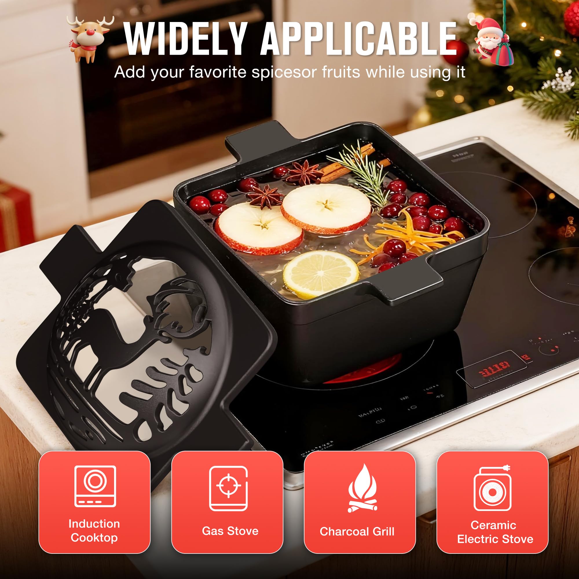 ZIMOMOTA matte black finish complements wood stoves with a rugged look.