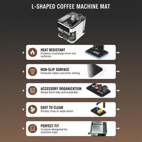 Zinkitool silicone mat pairs with Ninja ES601 as a barista tool station.