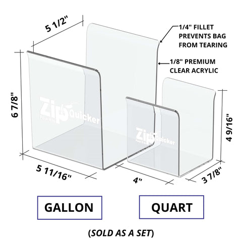Zip Quicker kitchen organization hub keeps bag supplies neatly within reach.