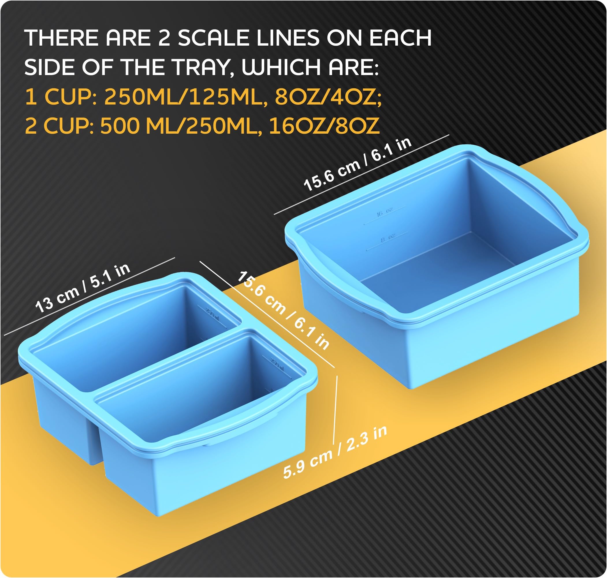 ZIP STANDING nonstick surface allows easy release of frozen contents