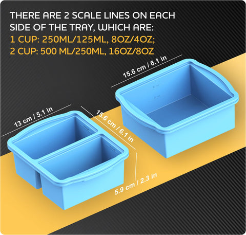 ZIP STANDING nonstick surface allows easy release of frozen contents