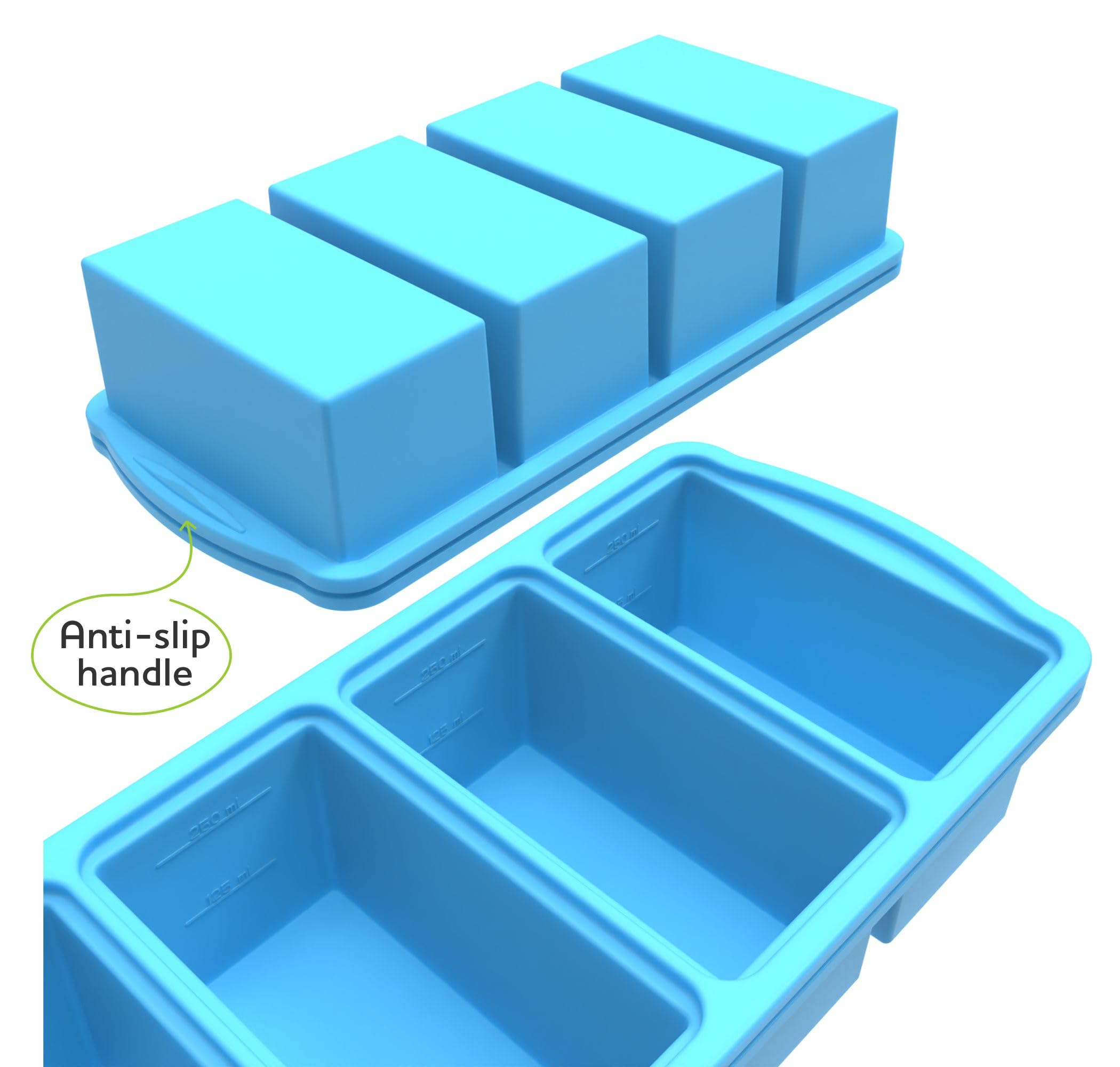 Zip Standing space-saving design helps store many meals in the freezer.