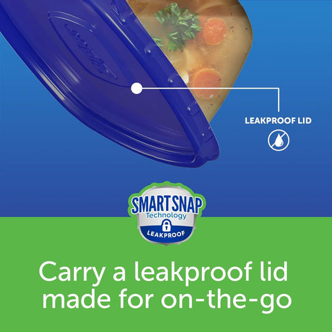 Ziploc microwave safe containers for quick reheats and easy cleanup.