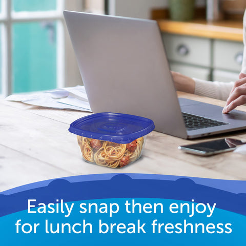 Ziploc microwave-safe storage for reheating meals in minutes.