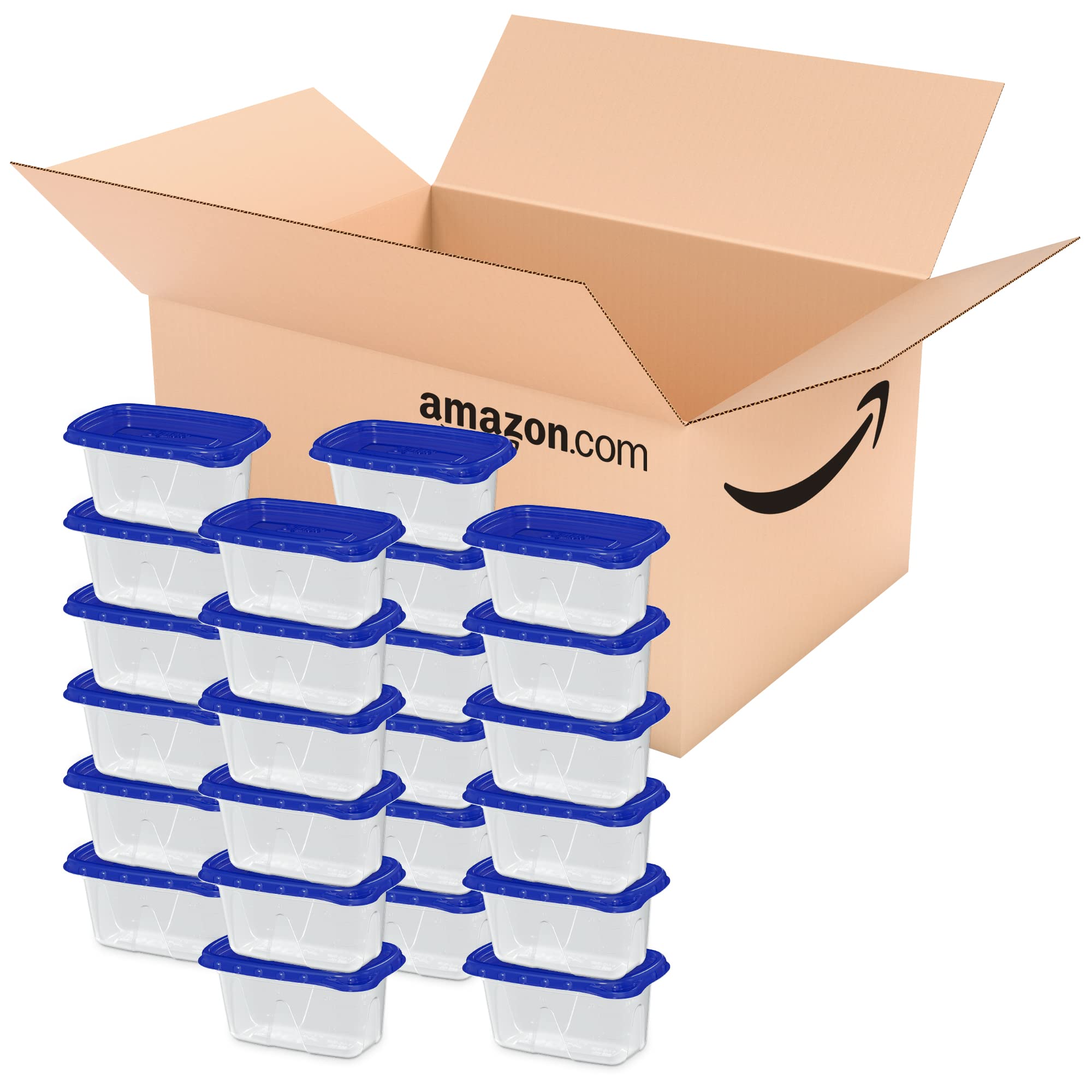 Ziploc mini rectangle containers stackable for meal prep and leftovers.