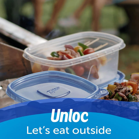 Ziploc fridge-ready stackable storage saves space in the kitchen.