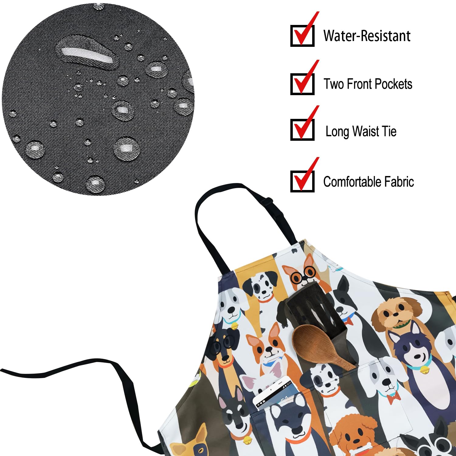 ZiQilin cute animal pattern adds playful style to chores.