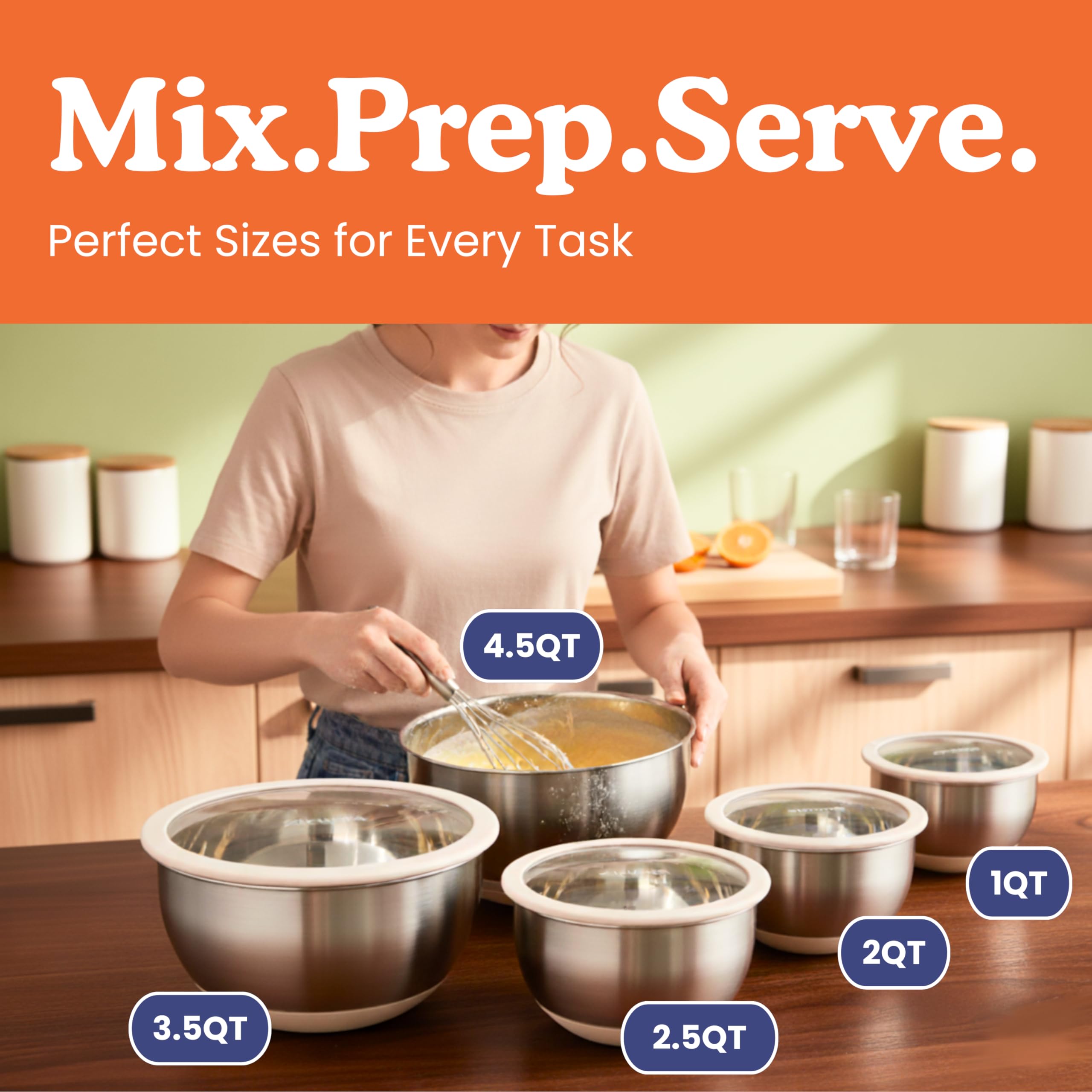 Ziruma 5-piece set covers prep, mixing, and storage needs.