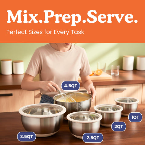 Ziruma 5-piece set covers prep, mixing, and storage needs.