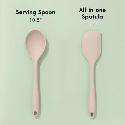 Beige Ziruma utensils complement modern kitchens.