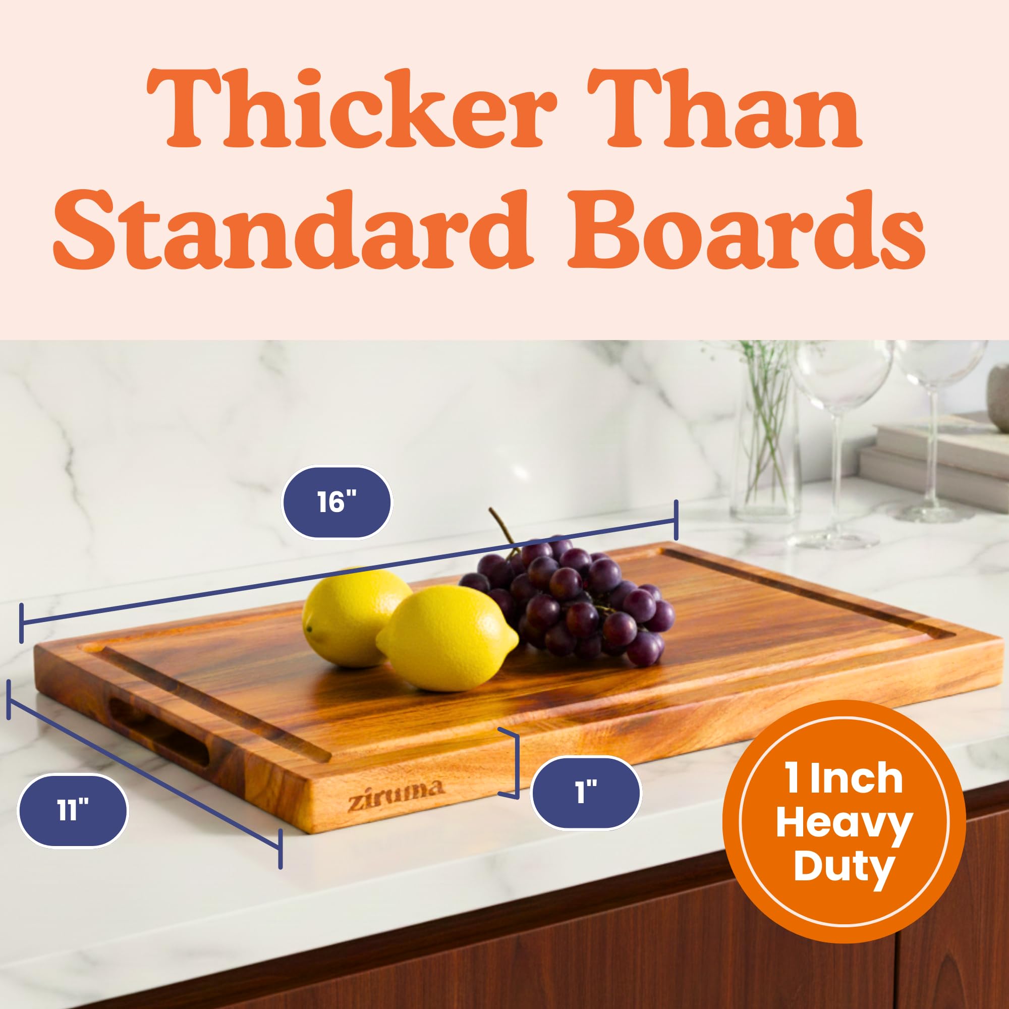 Ziruma durable kitchen board ready for daily meal prep tasks