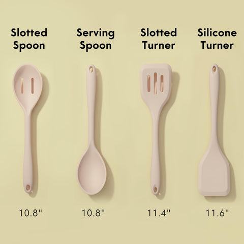 Ziruma easy-grip silicone utensils designed for comfortable handling