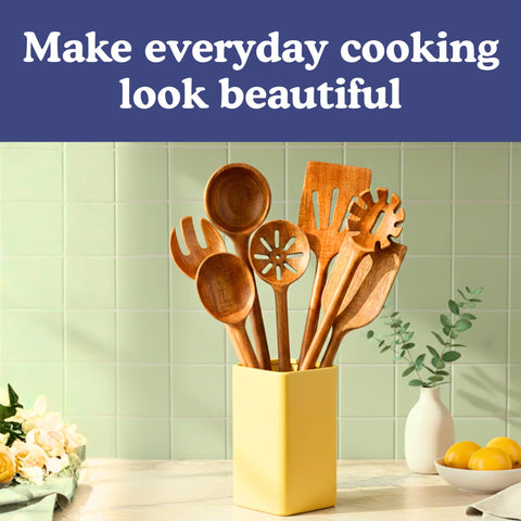 Ziruma glue-free wooden spoons highlight simple, clean design