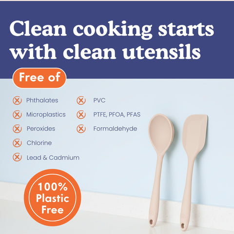 Ziruma heat-resistance up to 500°F silicone utensils.