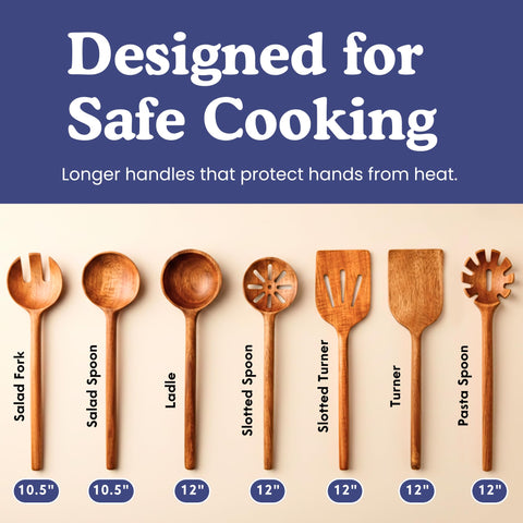 Ziruma ladle and pasta spoon ready for soups and sauces