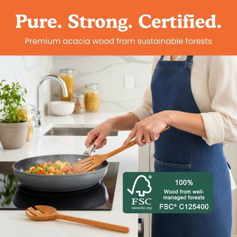 Ziruma long-handle spoons designed for safer, comfortable stirring