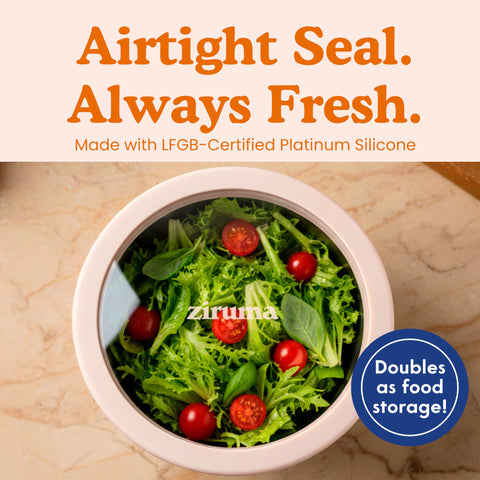 Ziruma measurement marks help portion ingredients accurately.