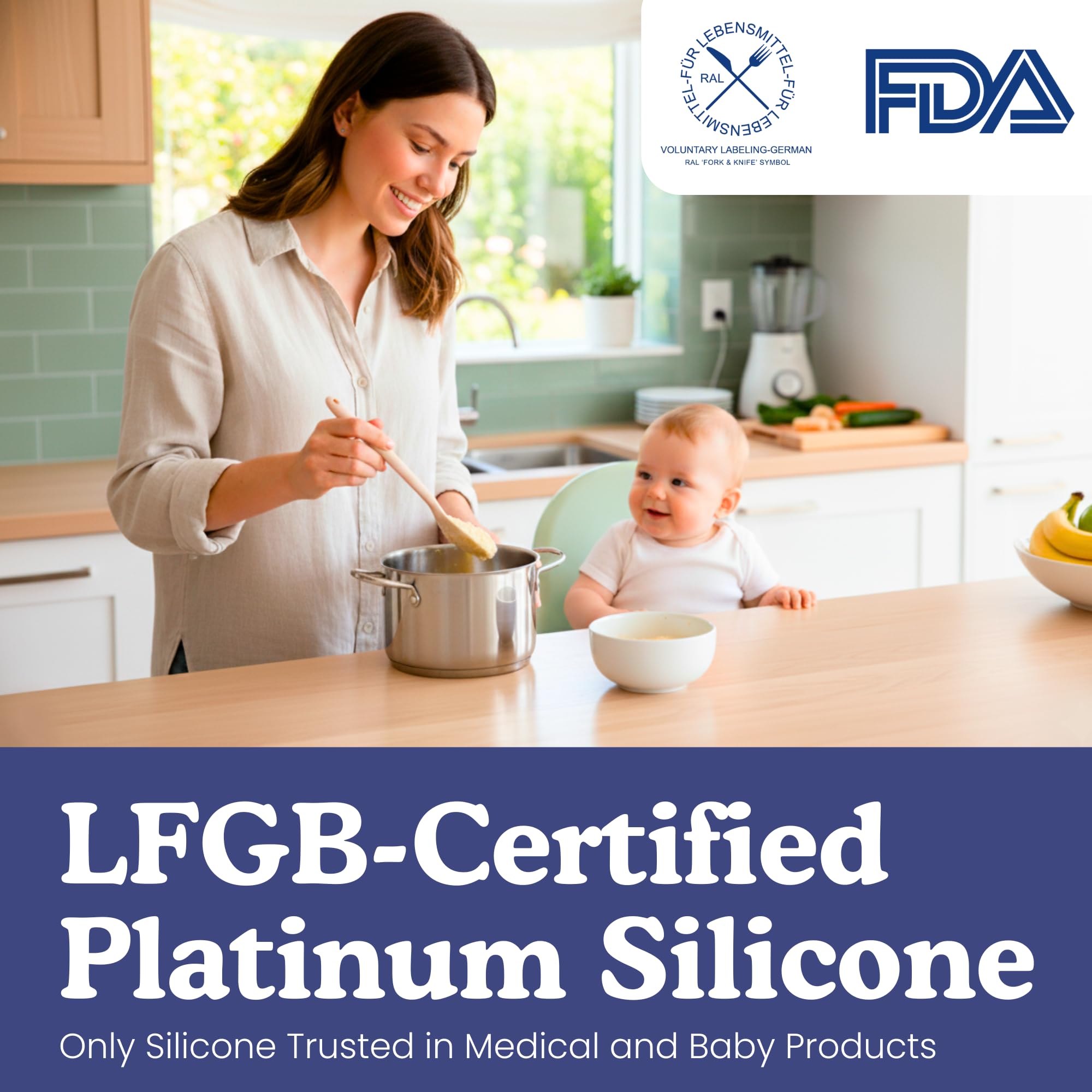 Ziruma heat-resistant silicone turner designed to flip without scratching non-stick pans