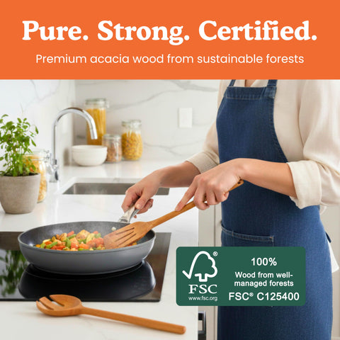 Ziruma non-toxic utensils slotted turner for flipping foods safely