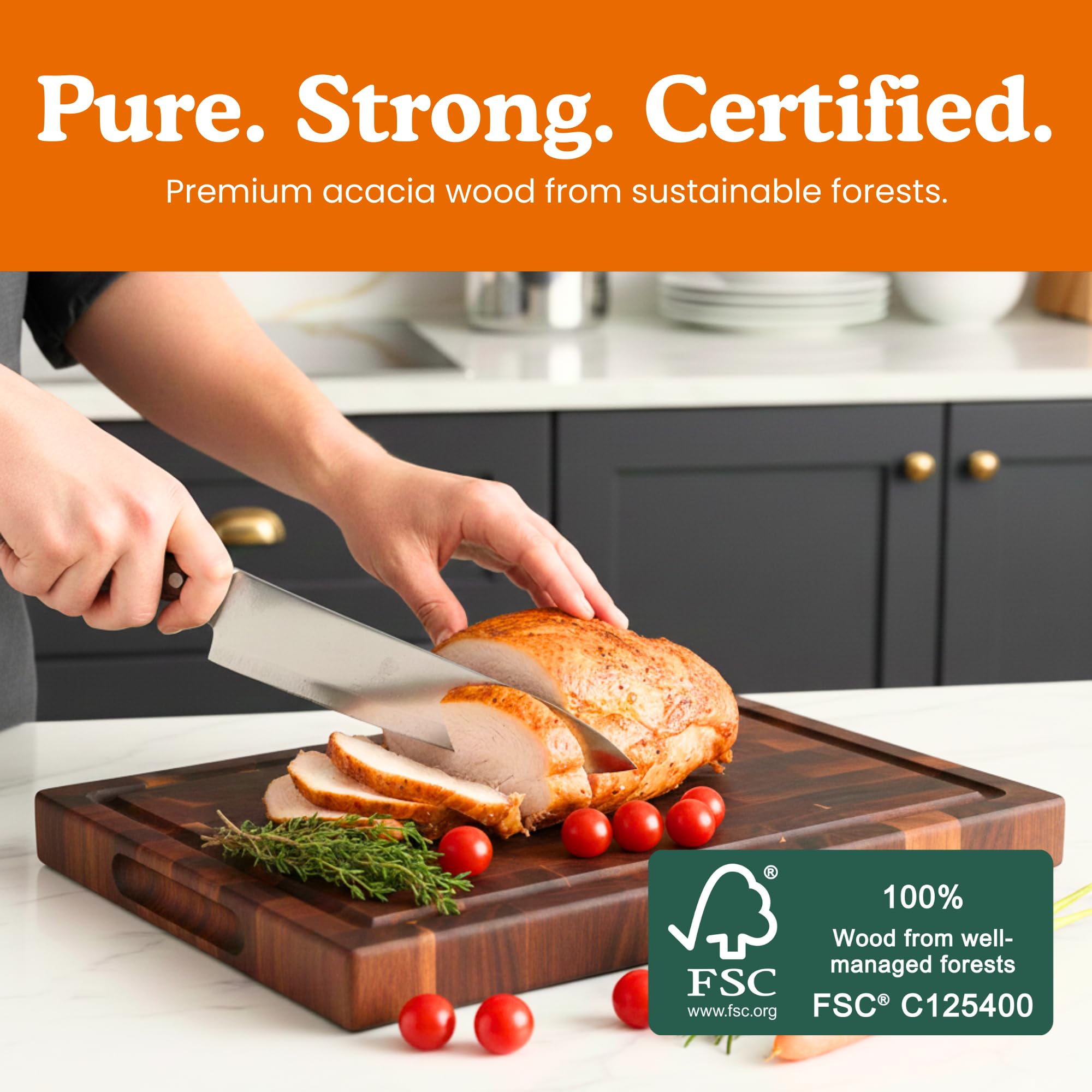 Ziruma board pre-conditioned with natural oils for immediate use and care.