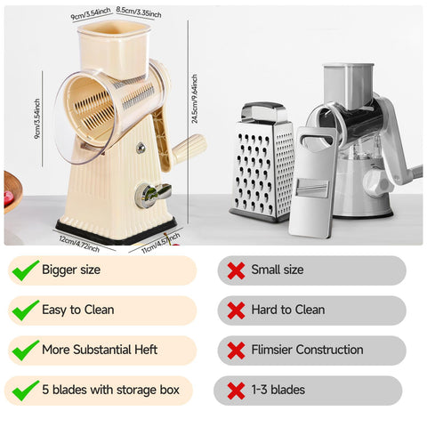 Blade storage box keeps extra blades organized for Ziweaye grater