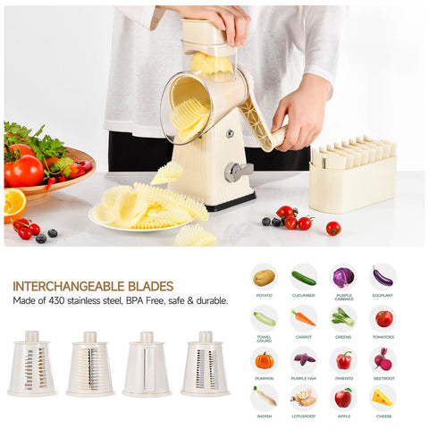 Suction base keeps Ziweaye grater steady on countertop