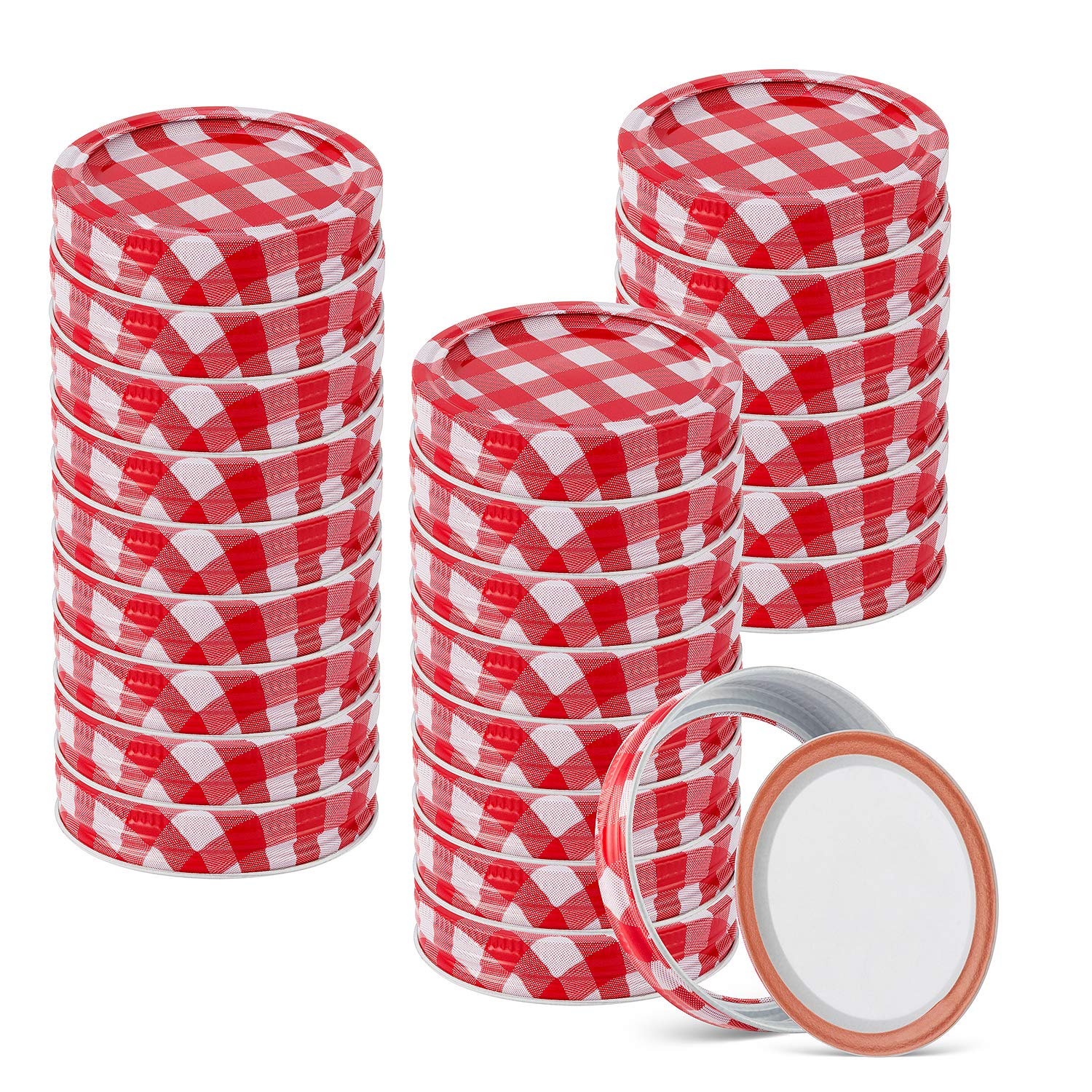 ZizasAry regular mouth lids for secure jar sealing and storage.
