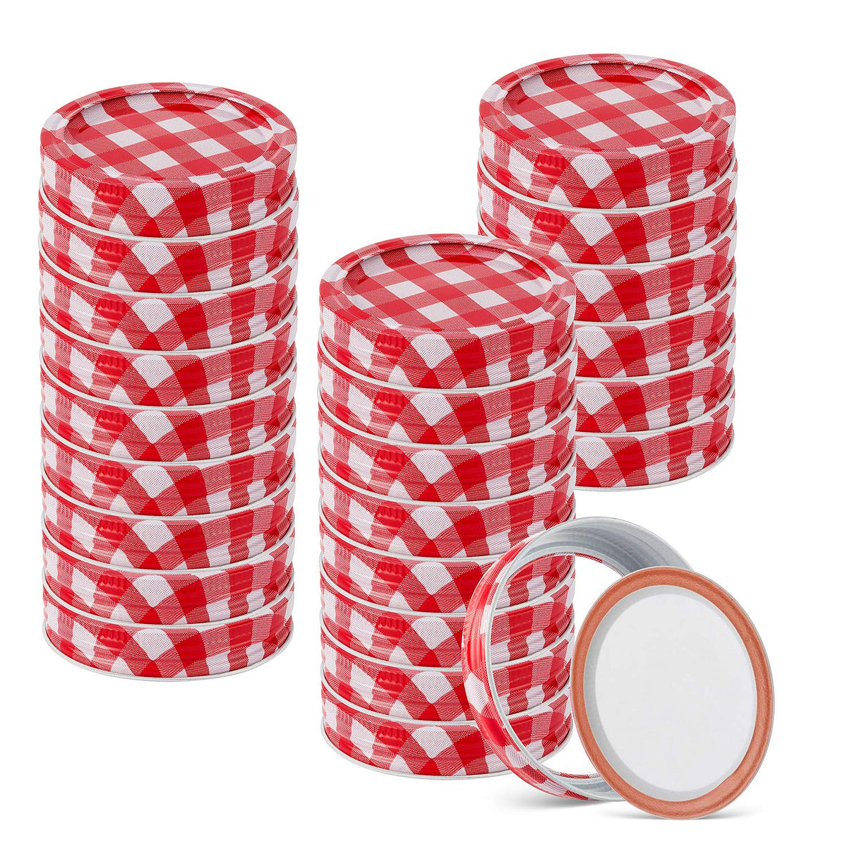 ZizasAry regular mouth lids for secure jar sealing and storage.