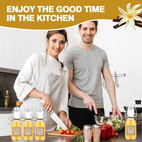zjdbset swing-top bottle ideal for oils and sauces with secure closure.