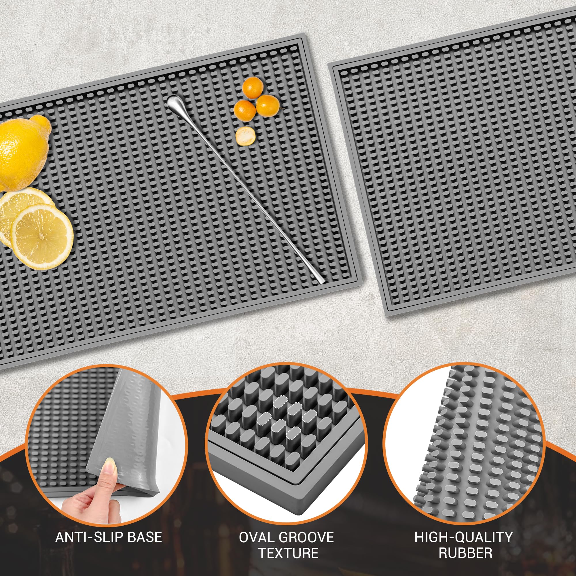 ZJWZLG Bar Mat drying cups and utensils after use.
