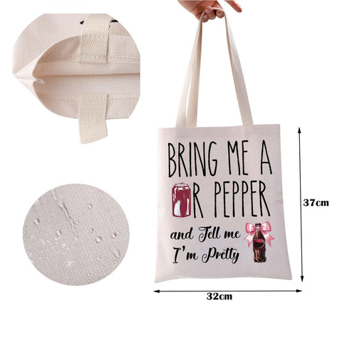 ZJXHPO Soda Tote Bag double-sided print with vibrant design.