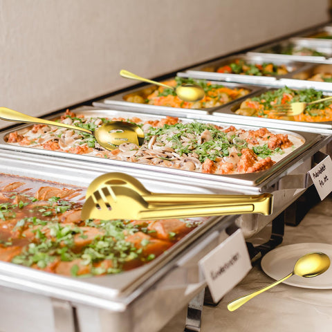 ZLMTZDJD serving tongs enable steady picks at tastings and buffets.