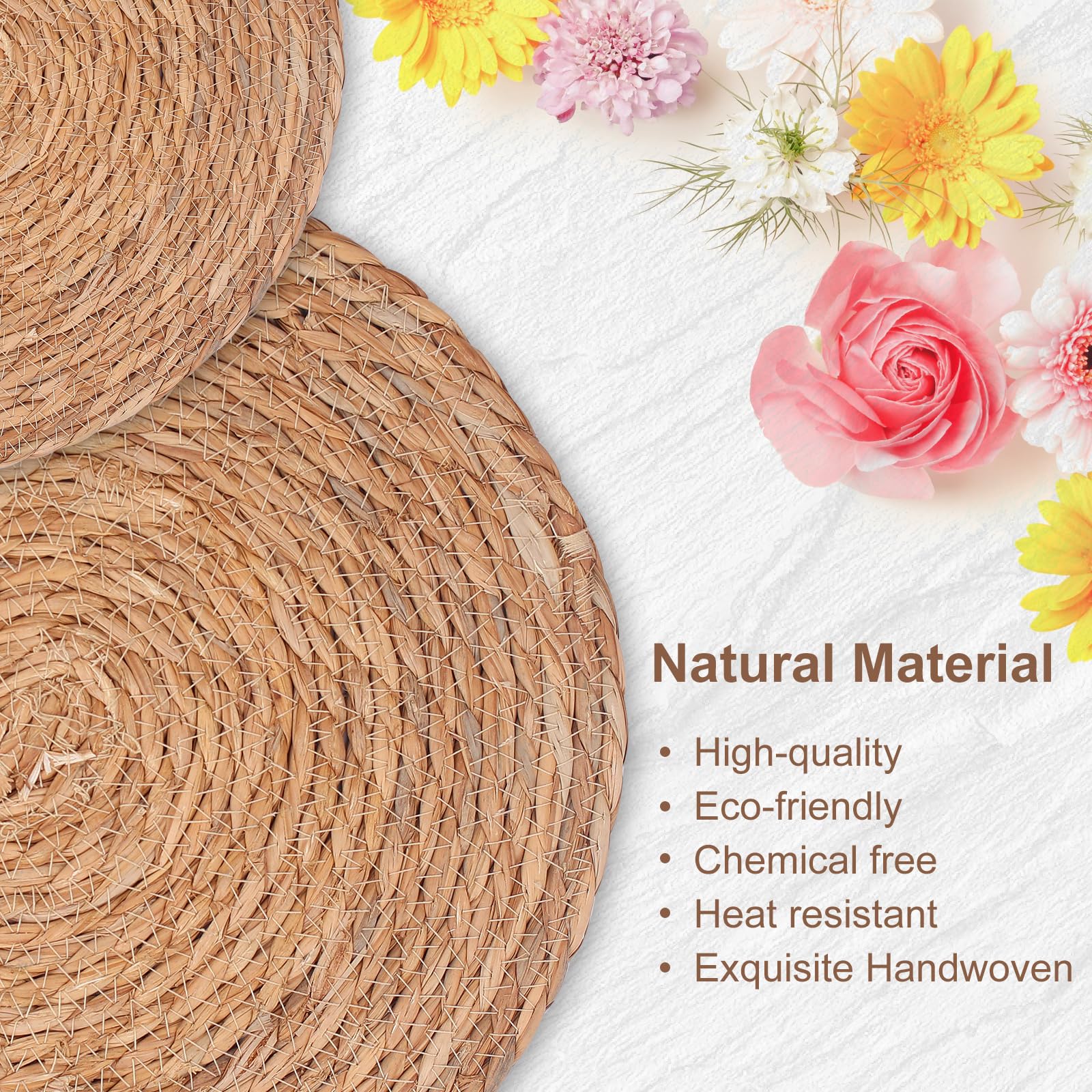 ZLMXXT easy-clean mats wipe clean after meals for quick setup.