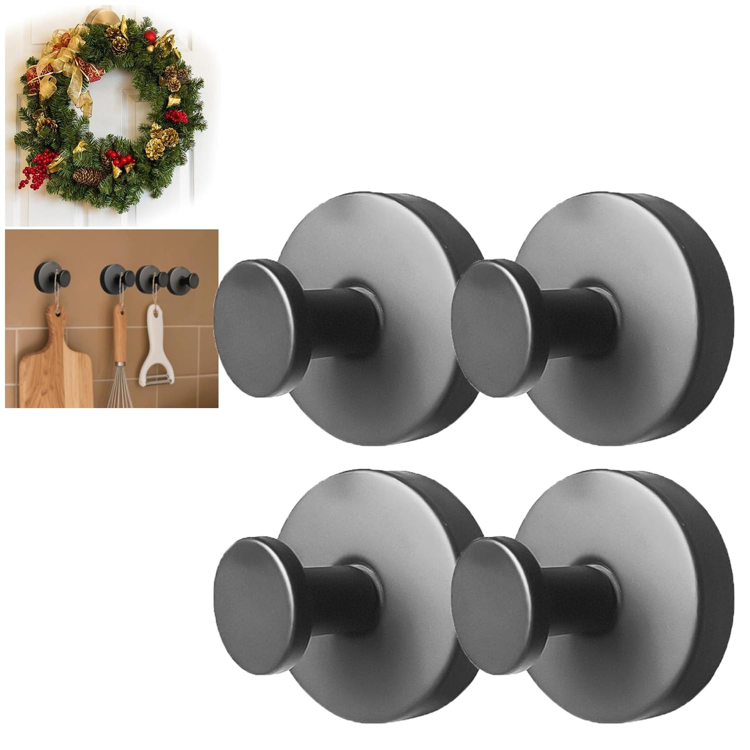Zloeoa suction cup hook on front door for wreaths with strong hold