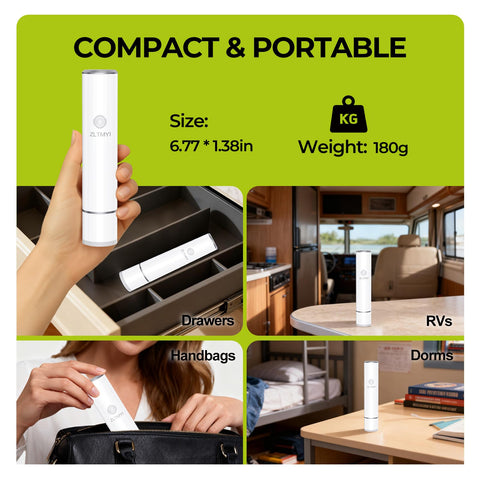ZLTMYI portable sealer on the go supports travel meals and camping.