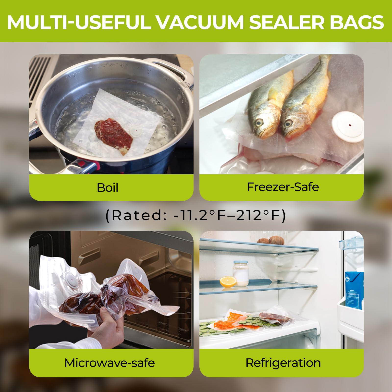 ZLTMYI reusable bags endure 20-30 cycles for long-term use.